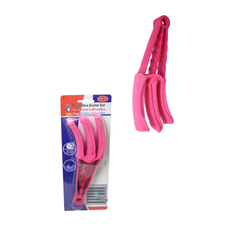 Washable Microfibre 3 In 1 Window Blinds Duster Assorted Colours