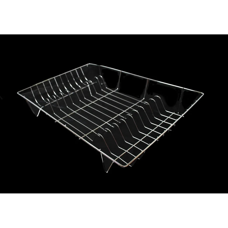 Sq Durane Metal Chrome Kitchen Dish Drainer