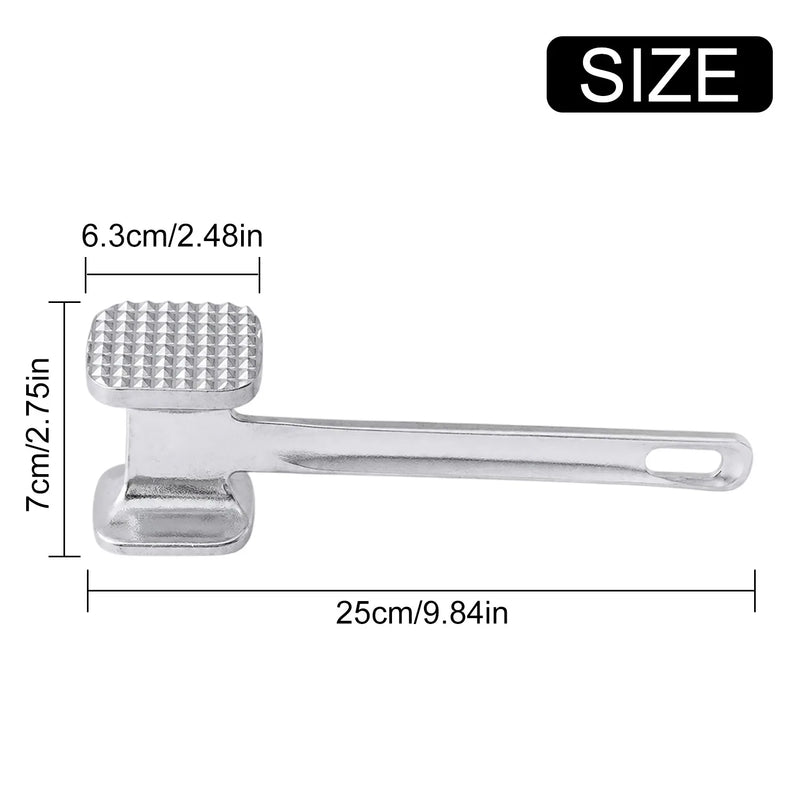Dual Sided Meat Mallet Tenderizer Steak, Beef, Chicken Hammer Kitchen Tool Meat Tenderizer Hammer