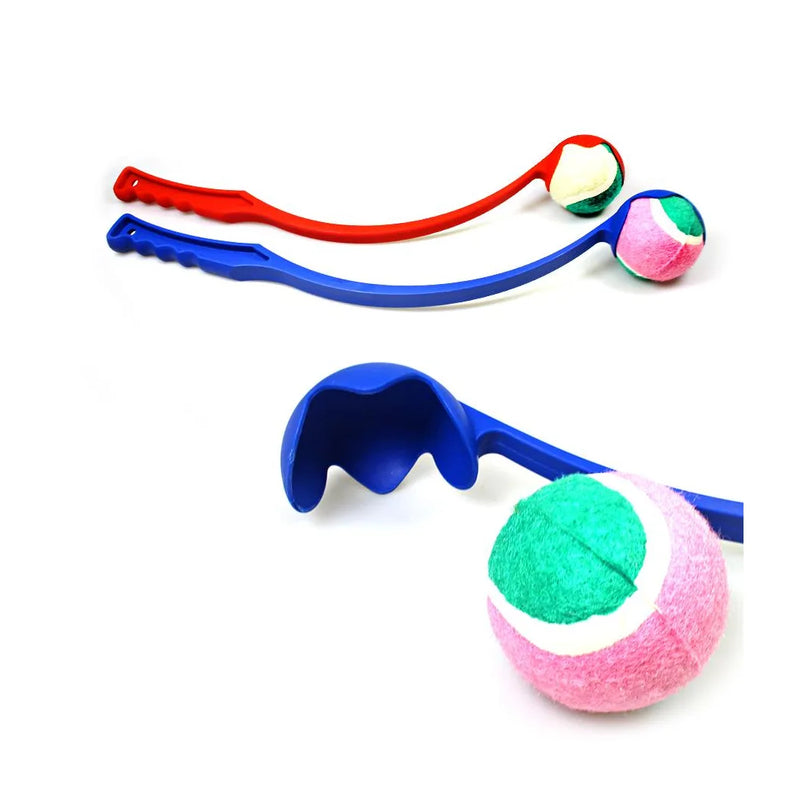 Plastic Dog Tennis Ball Chucker Launcher Assorted Colours