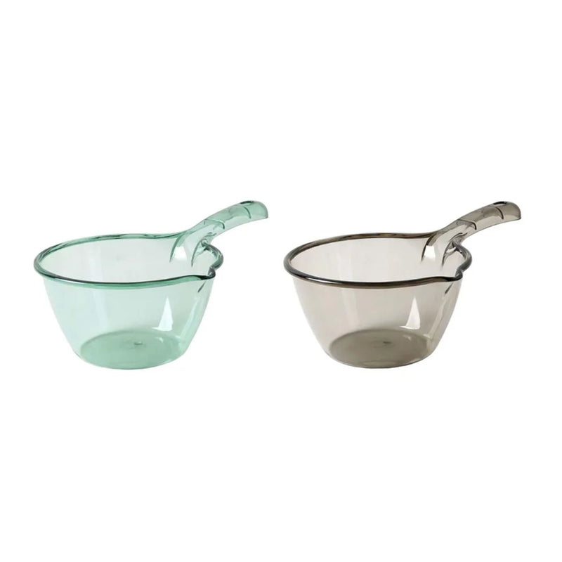 Bathroom Transparent Coloured Plastic Water Scoop Assorted Colours