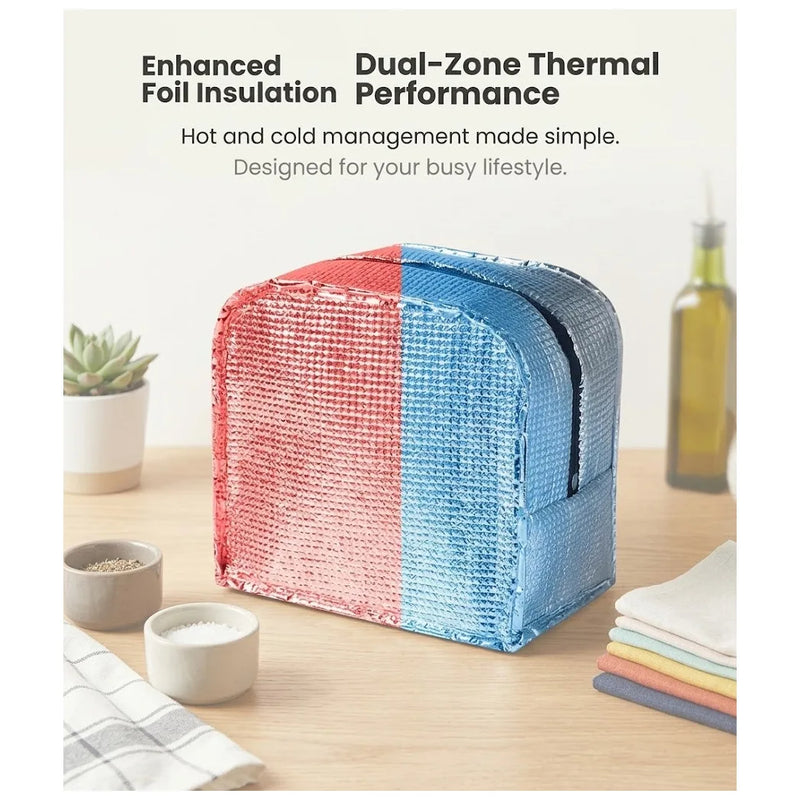 Insulated Lunch Travel Cooler Bag Aluminium Foil Lining Assorted Colours