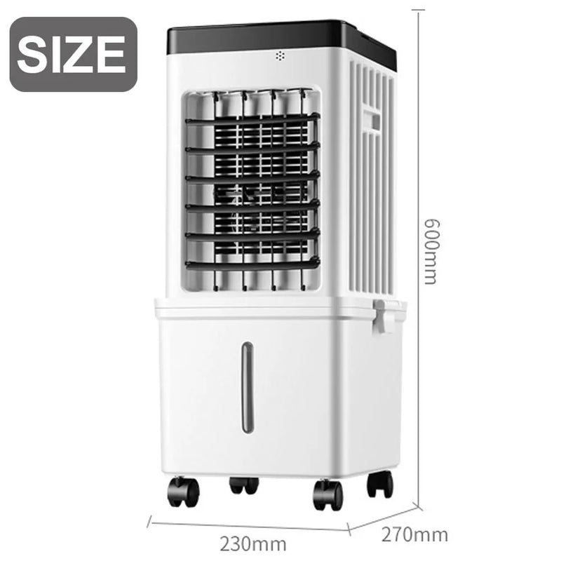 Portable Air Cooler, 12L Evaporative Cooling Fan with Remote, 3 Speed Air Conditioner Unit, 7H Timer, 65° Oscillation, Air Cooler with Humidifier for Bedroom, Living Room & Office, Energy Efficient Mobile Air Cooler