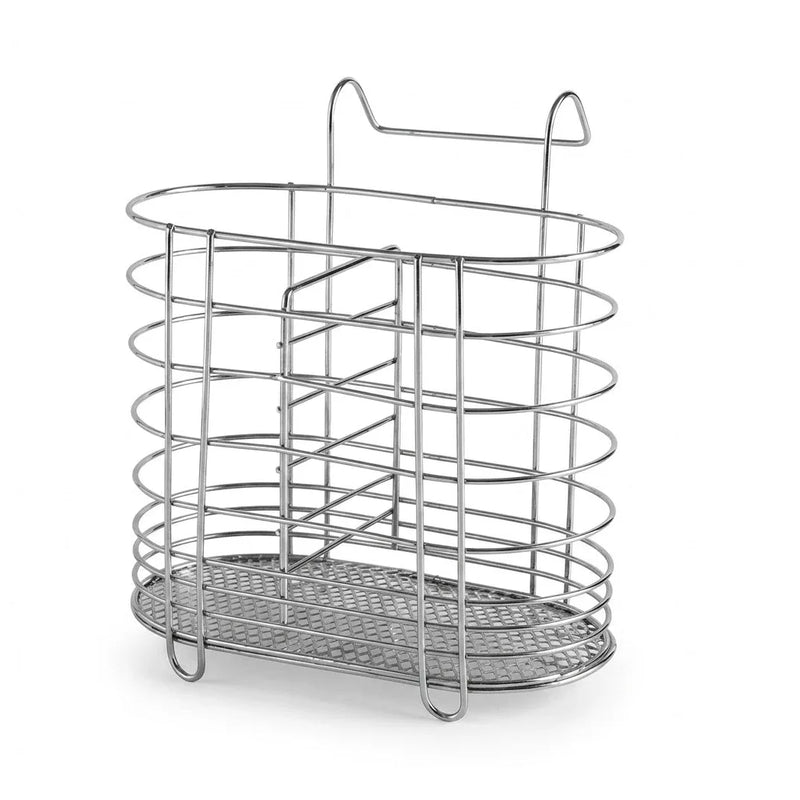 Metal Cutlery Holder Drainer Organiser With Hanging Hook