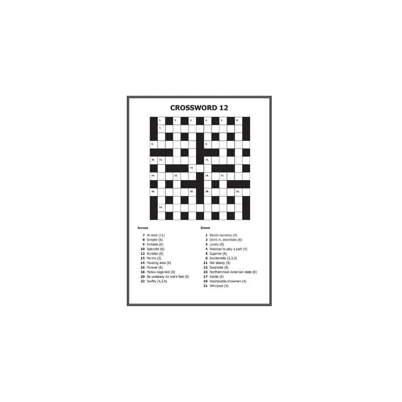 Mega Large Print Modern Crossword Book 2