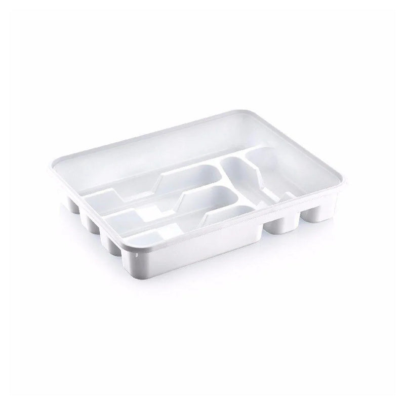 Plastic Cutlery Drawer Tray Holder Assorted Colours