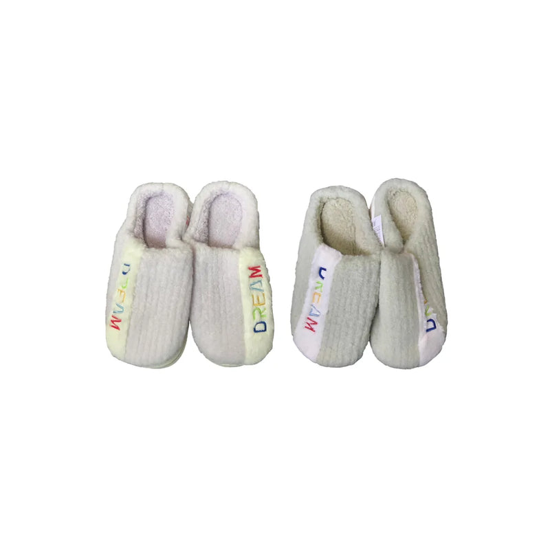 Indoor Fuzzy House Slippers With Dream Design Assorted Sizes And Colours