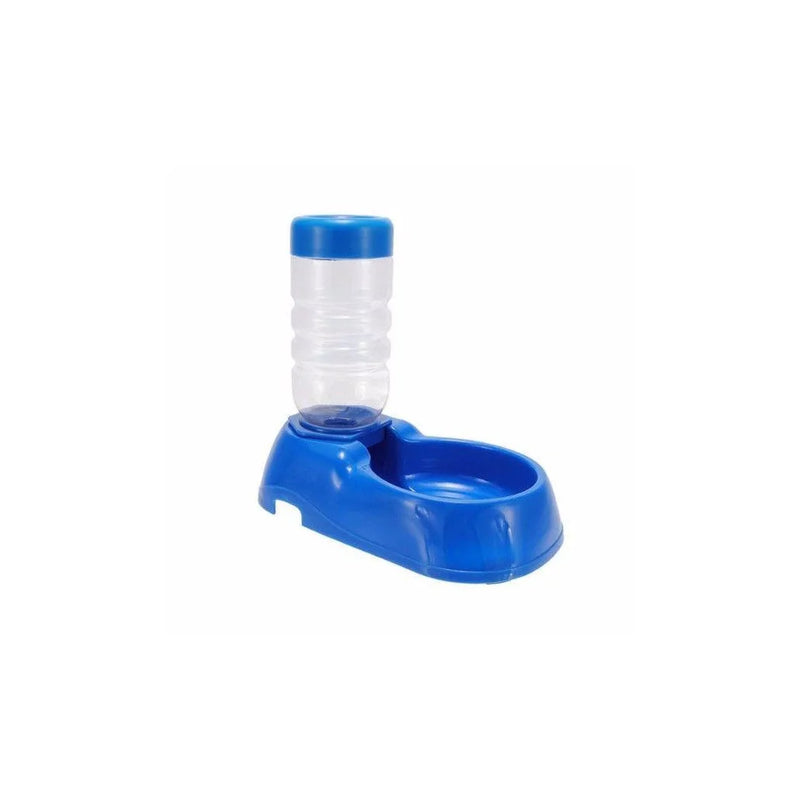 Pet Dog Cat Rabbit Plastic Automatic Food & Water Dispenser Dish Bowl Feeder Assorted Colours