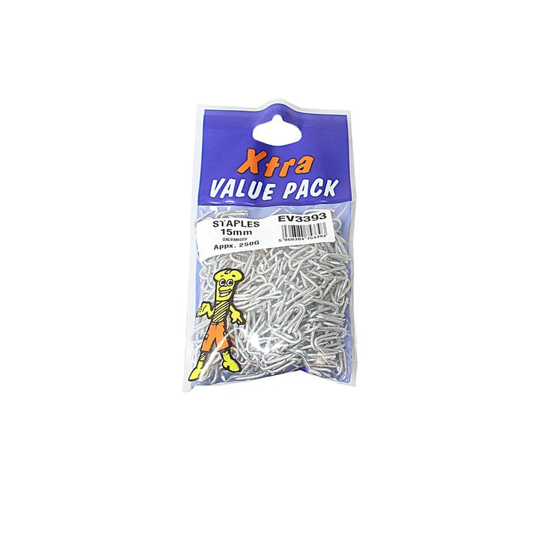 Galvanised Staples x tra Value Diy