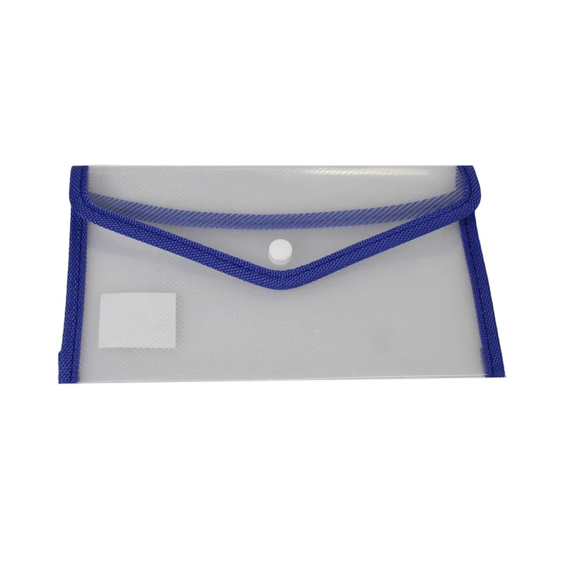 Small Plastic Stud Document Wallet File Folder Assorted Colours