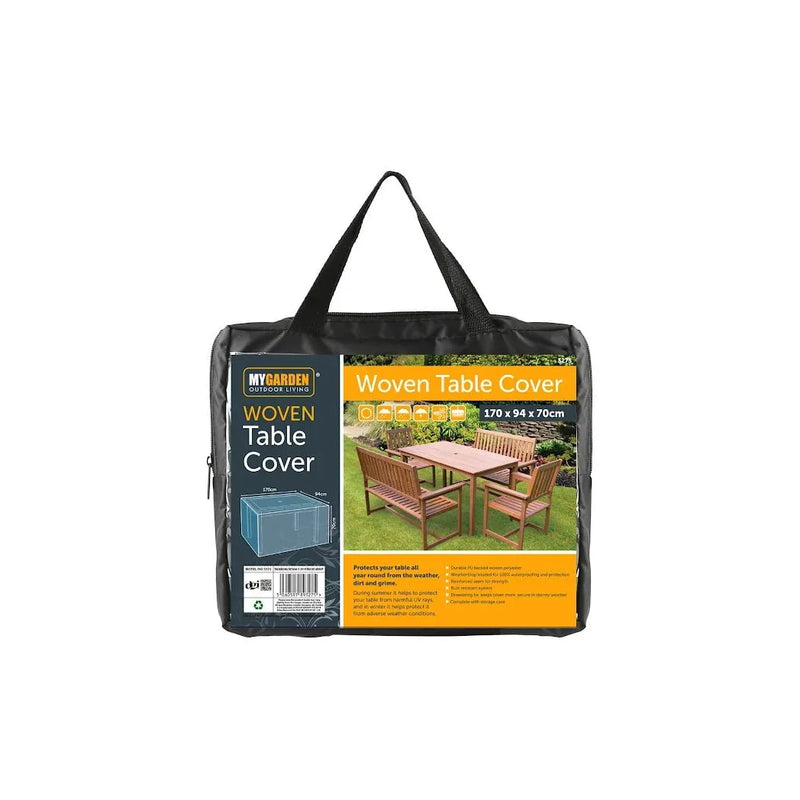 Garden Table Water Resistant Cover - 170cm x 94cm x 70cm