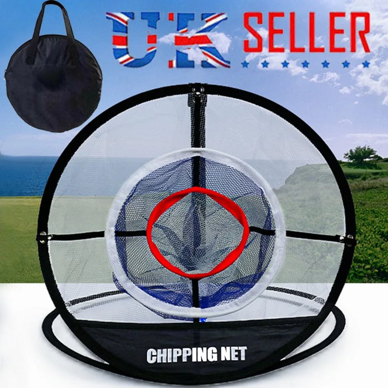 Golf Chipping Net Cage Pitching Hitting PopUP Basket Practice Training Foldable