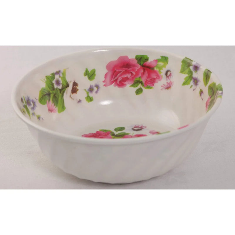 Plastic Bowl With Floral Design Assorted Designs