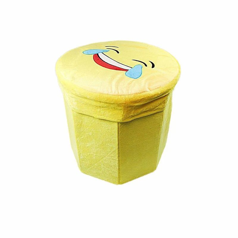 Emoji Storage Bo x Seat Stool Assorted Designs