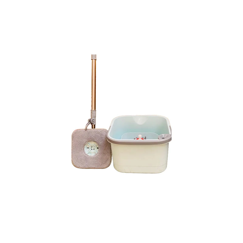 Dual Tank Clean Water Square Spinning Mop Bucket Set
