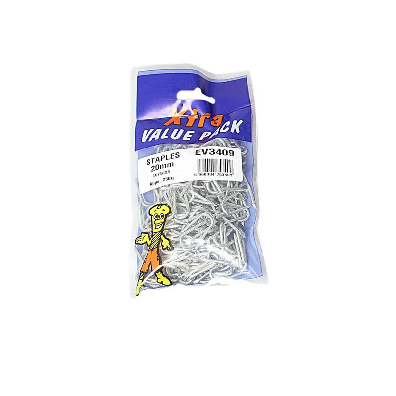 Galvanised Staples x tra Value Diy