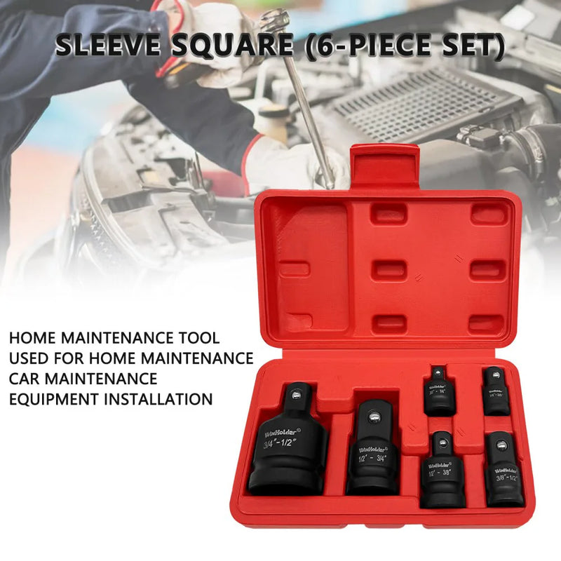 6Pcs Impact Adapter Reducer Socket Converter Set 3/4 1/4 3/8 1/2" Female to Male