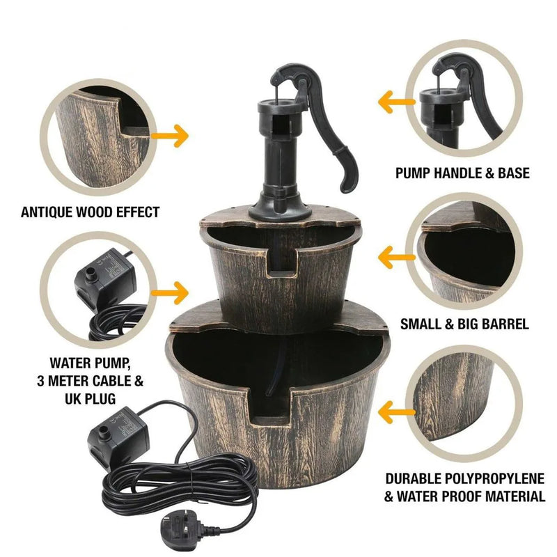 Delu x e Water Feature Fountain Garden Decoration
