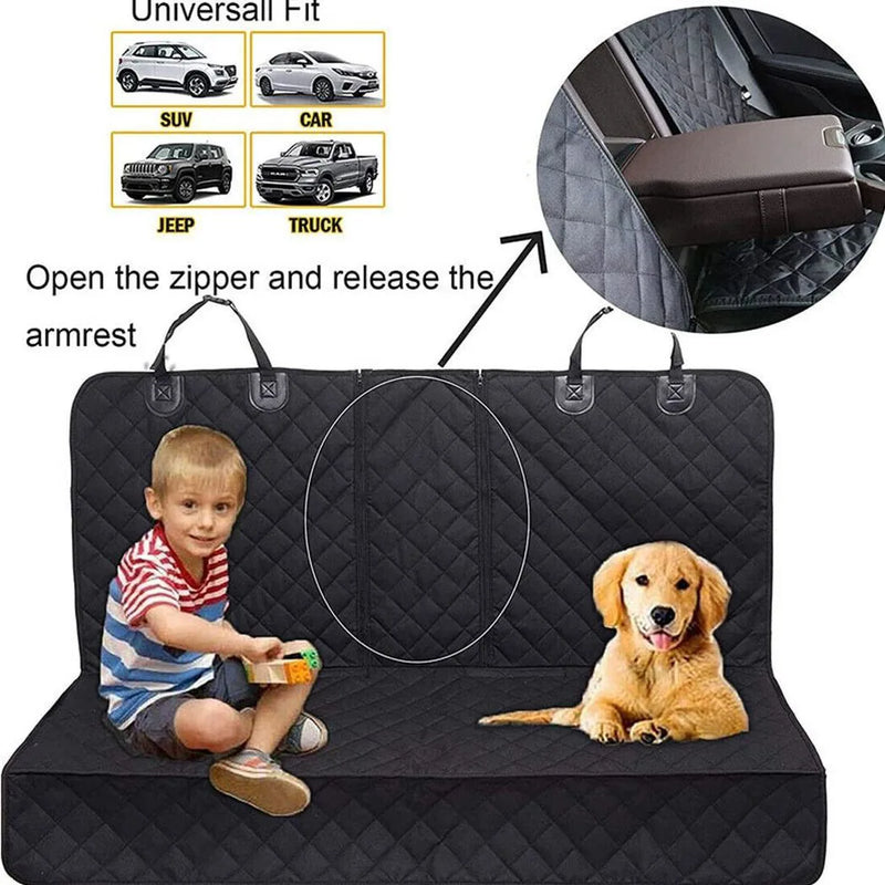 Car Rear Back Seat Cover Pet Dog Protector Mat Non-slip Waterproof Seat Cushion