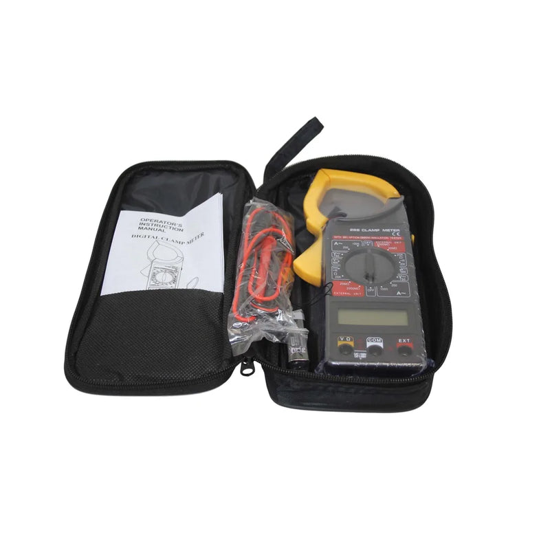 Digital Electric Clamp Meter Multimeter Ac Dc Current Volt Amp Test Tester
