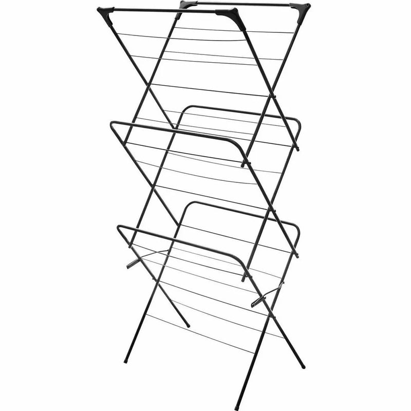 Airer Rack Silver White 3 Tier Clothes Stand Laundry Dryer Space Garden Outdoor Indoor 14M