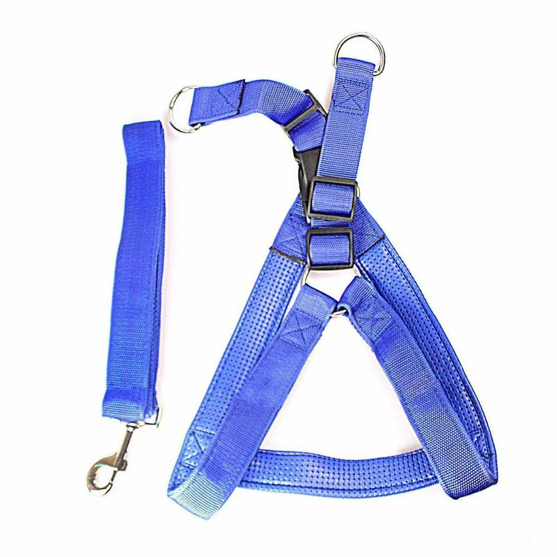 Heavy Duty Dog Harness Big Nylon Belt Assorted Colours