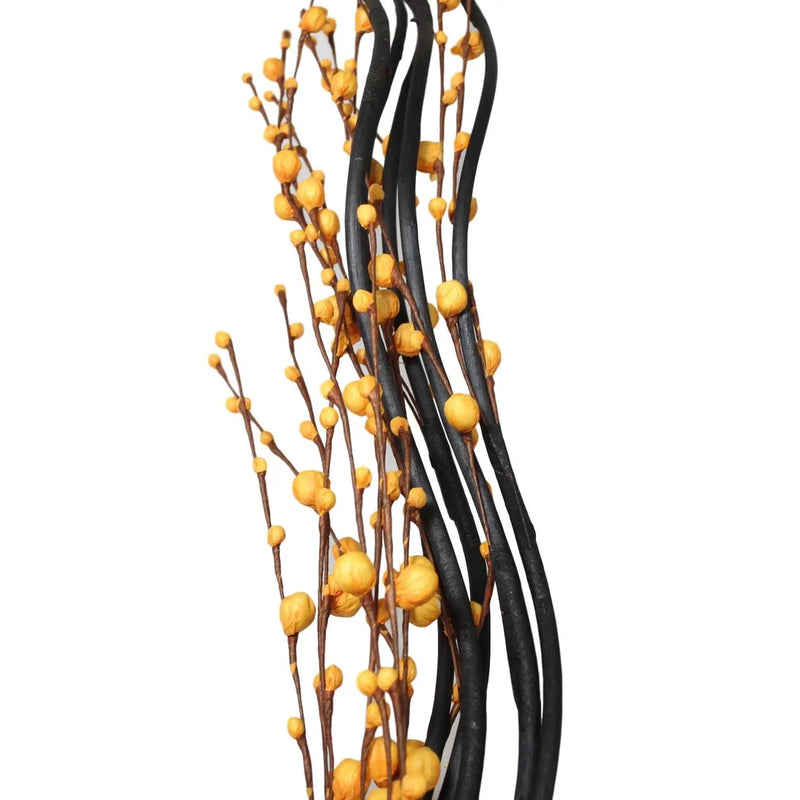 Long Stem Floral Twigs Home Decoration With Small Buds Assorted Colours