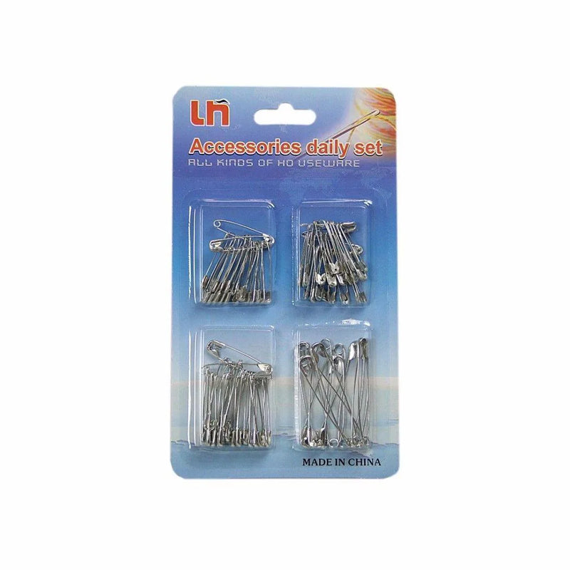 Pack Of Metal Sewing Safety Pins Assorted Sizes