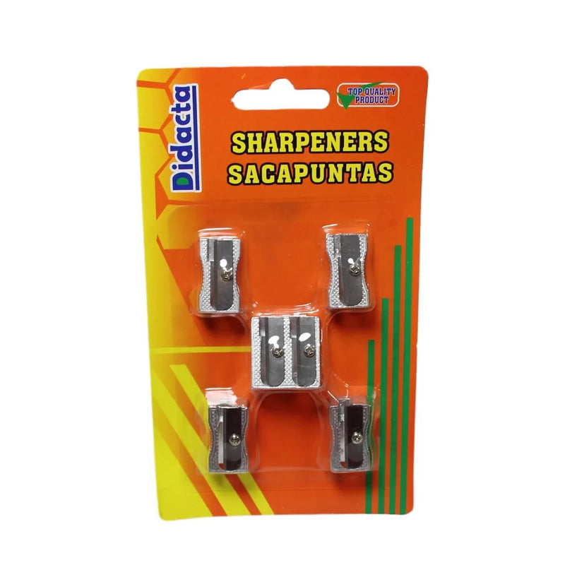 Metal Pencil Sharpeners Set Of 5