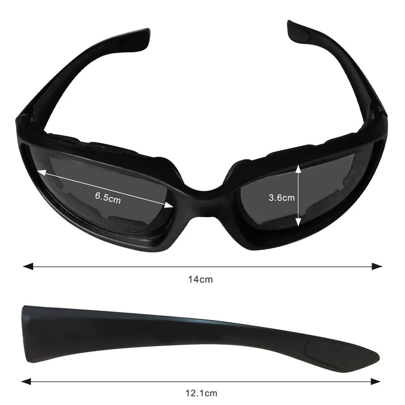 3 pairs  Motorcycle Sports Biker Riding Glasses Wind Resistant Eye Protection Women Men Sports Goggles Cycling Glasses Sunglasses Gray/Clear/Yellow(US Logistics only For USPS.TK/TMEU only For self-pickup)