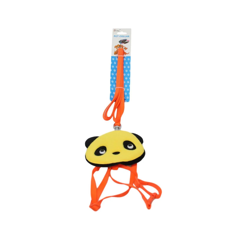 Pet Dog Leash With Harness Cartoon Design One Size Small Assorted Designs