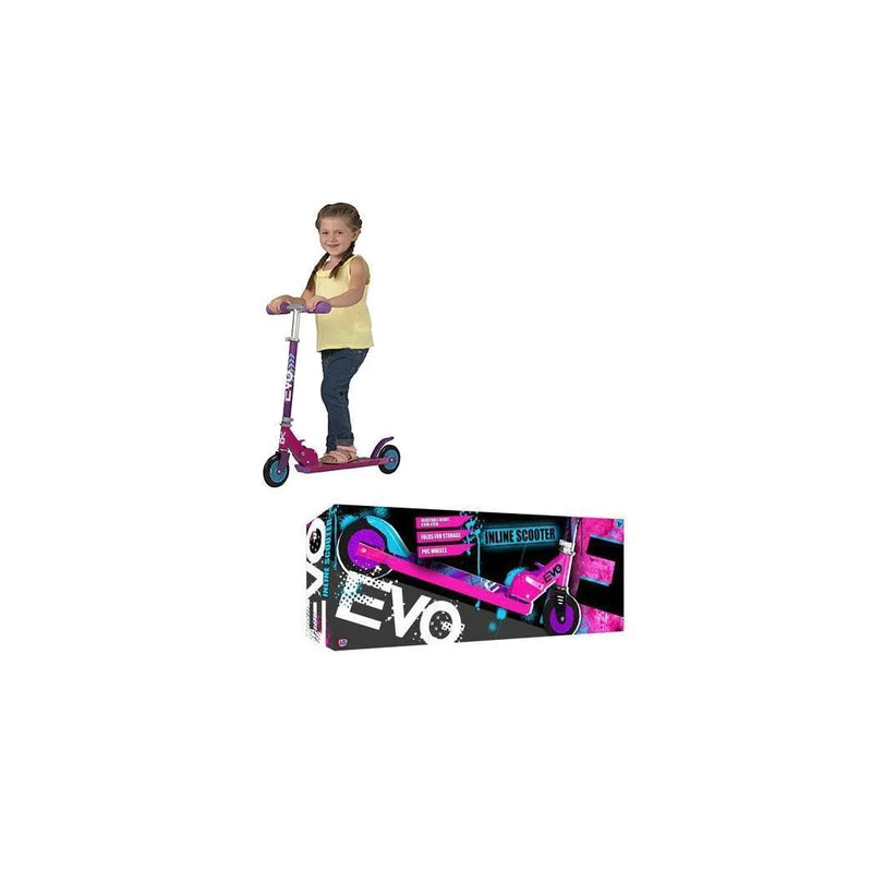Girls Evo Inline Scooter Fun Outdoor Riding (Parcel Rate)
