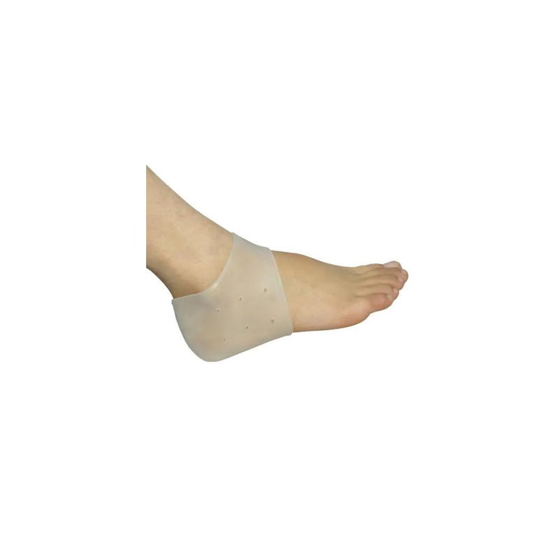 Pair Of Silicone Gel Heel Protector Plantar Fasciitis Pain Relief Cushion Unise x