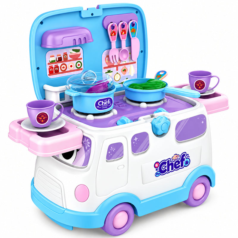 3 In 1 Chef's Creative Kitchen Set - Ride On, Playset & Storage Box