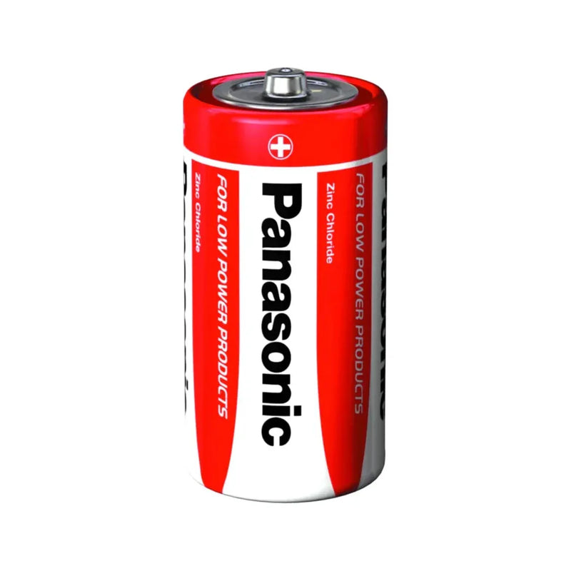 2 x Panasonic C Batteries Zinc Carbon R14 1.5V Battery