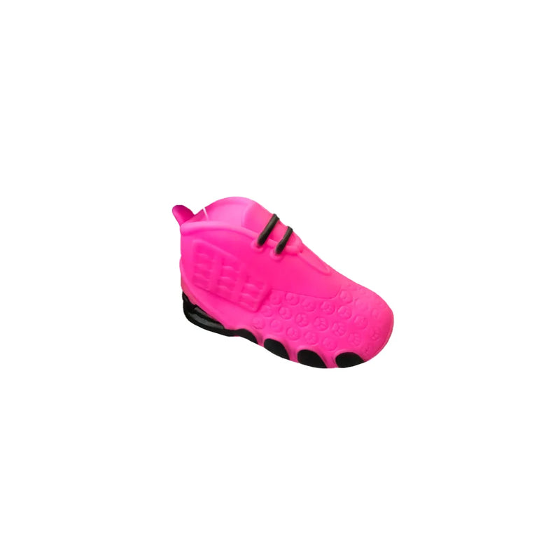 Pet Dog Toy Squeaky Football Shoe With Paw Prints Assorted Colours