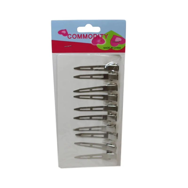 Metal Hair Clips Pack Of 10