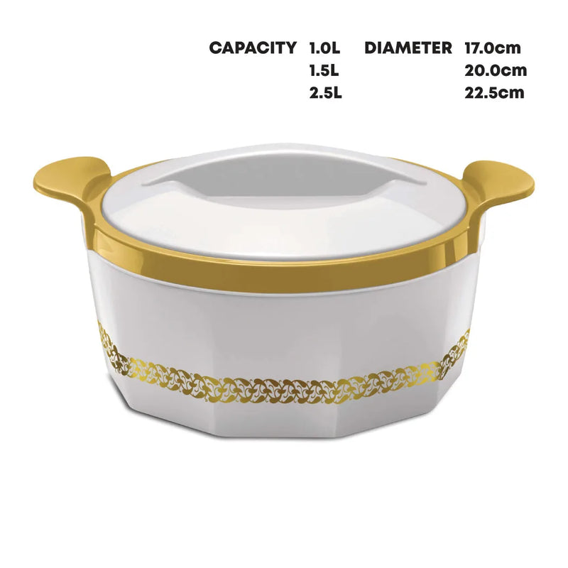 Sq Professional Fionna Hot Pot Set Of 3 1.0 – 1.5 – 2.5L White