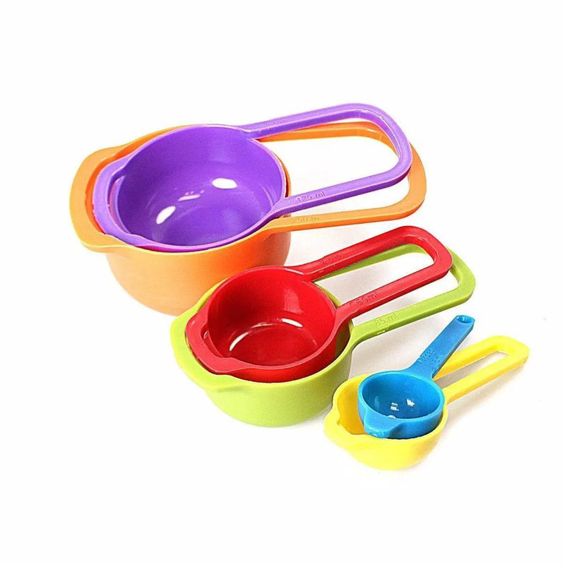 Assorted Colour Plastic Measuring Cups For Multi Purpose Use