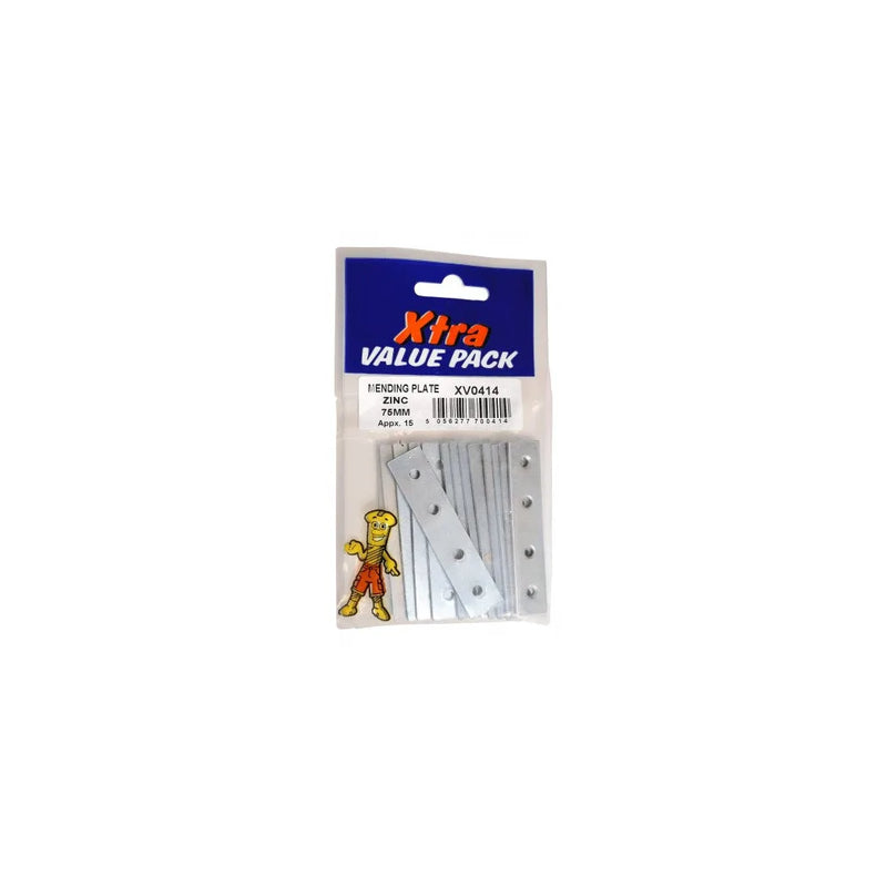 x tra Value Pack Mending Plates Zinc Plated