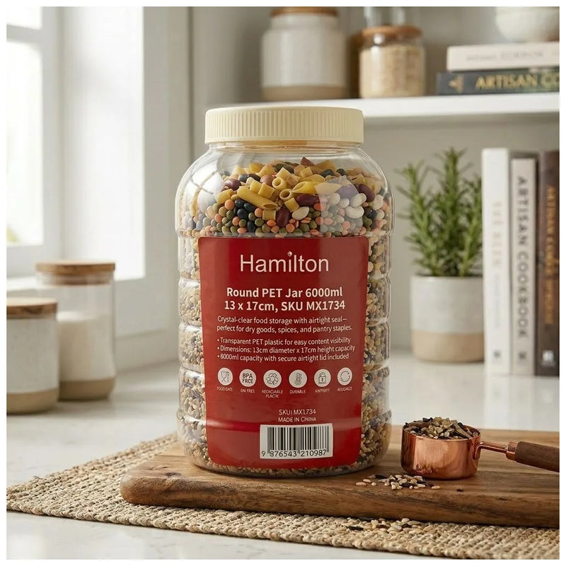 Round Pet Jar 6000Ml