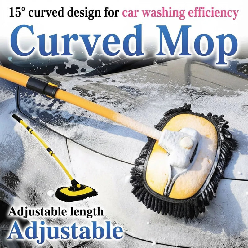 Adjustable Telescopic Car Wash Brush Kit Mop Long Handle Vehicle Cleaning Tool