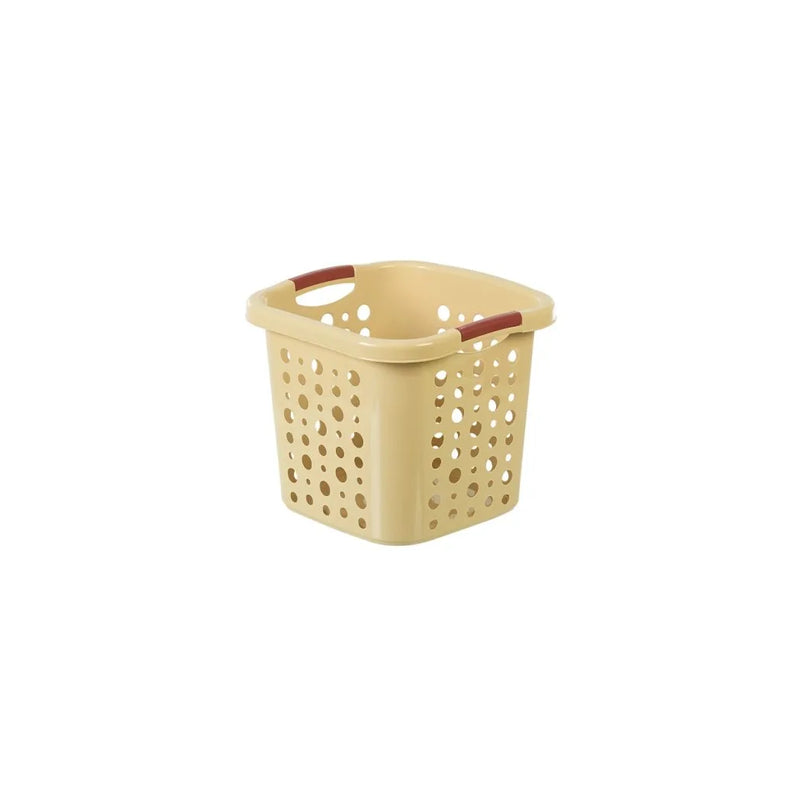 Plastic Square Laundry Basket Assorted Colours
