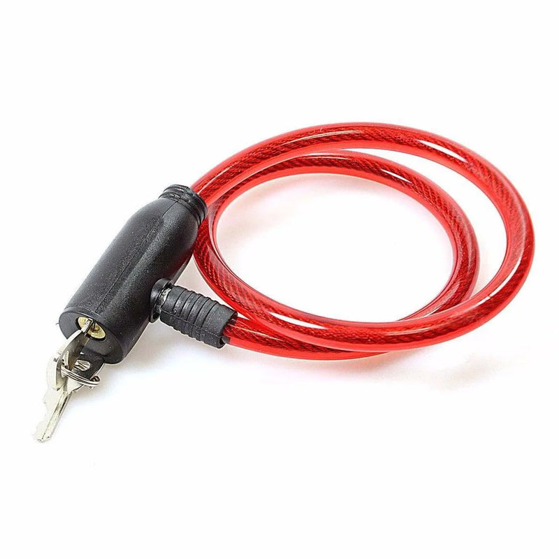 Bicycle Bike Lock With Keys Assorted Colours