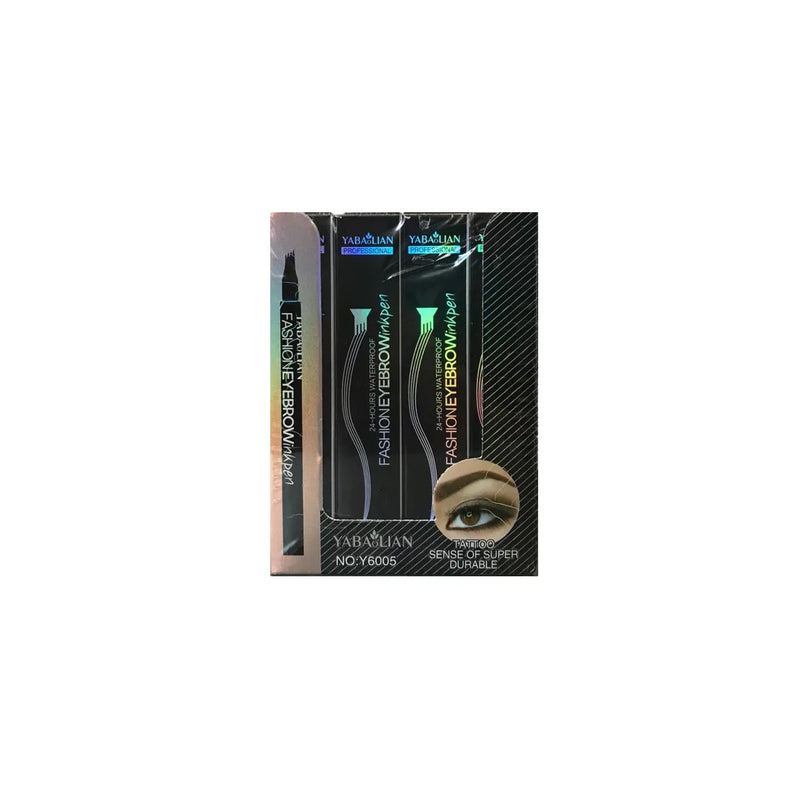 Yabaolian Eyebrow Tattoo Ink Pen 4 Point Tip Bo x Of 24