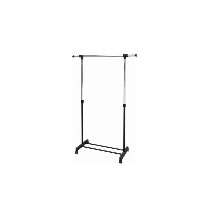 Single Garment Holder Stainless Steel Clothes Pole Rack Adjustable 25Kg