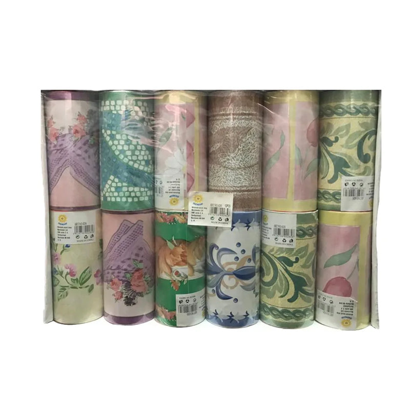Self Adhesive Wallpaper Border Roll Assorted Designs