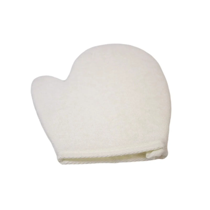 Double Sided E x foliating Bath Spa Loofah & Towel Mitt Glove