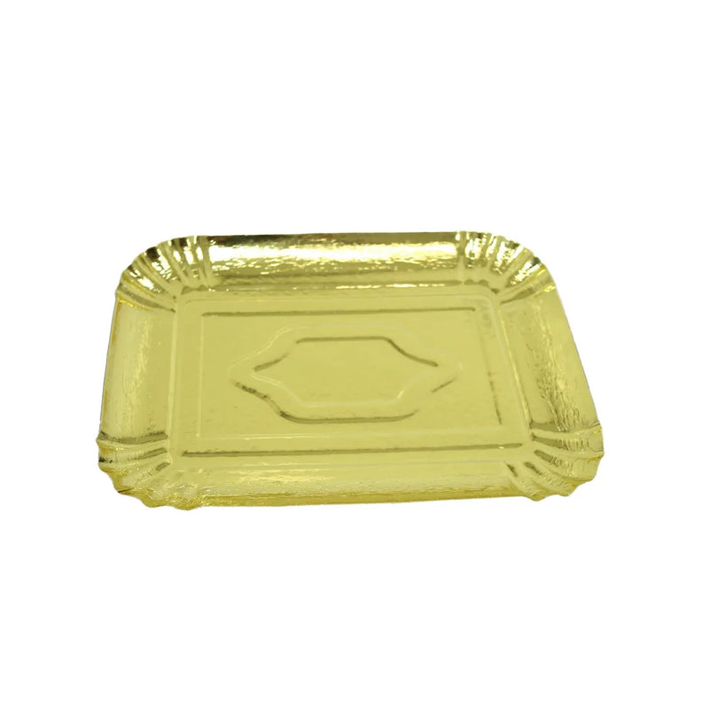 Gold Coloured Paper Party Celebrations Disposable Serving Plates Gold Pack Of 3