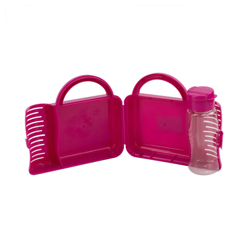 Tuffe x Plastic Children'S Lunch Bo x With Water Bottle Assorted Designs